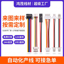 定制端子线束PH2.0连接线2P3P线束加工 XH2.54红黑端子线公母对插