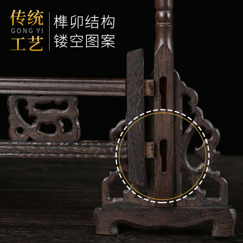 12-pin chicken wing wood pen hanging four treasures calligraphy supplies retro pen holder 14-pin solid wood faucet brush pen hanging