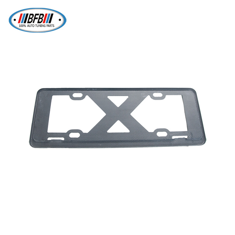 100% Real Carbon Fiber License Plate Frame - For Tesla Model X S 3 Y - Dry Carbon Fiber New National Standard New Energy Carbon Fiber License Plate Frame