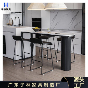 Household Simple Living Room Bar Table and Chair Sofa Partition Bar Balcony Window Long Table and Chair Nordic Light Luxury