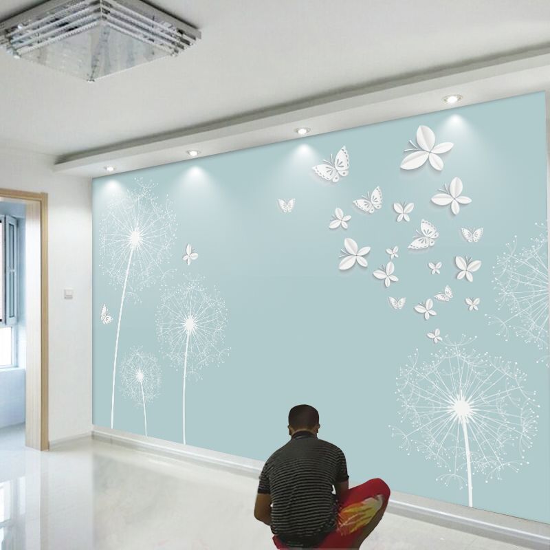 3d three-dimensional Wall stickers TV wall Background wall mural wallpaper decorate Qiangbu a living room atmosphere high-grade Wall paintings Manufactor