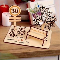 自転車ギフトボックス誕生日マネークリップ木製工芸品装飾geldgeschenke geburtstagクロスボーダー