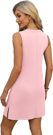 V-neck Sleeveless Solid Colour Skirt Set For Women Summer Style_voghion.com