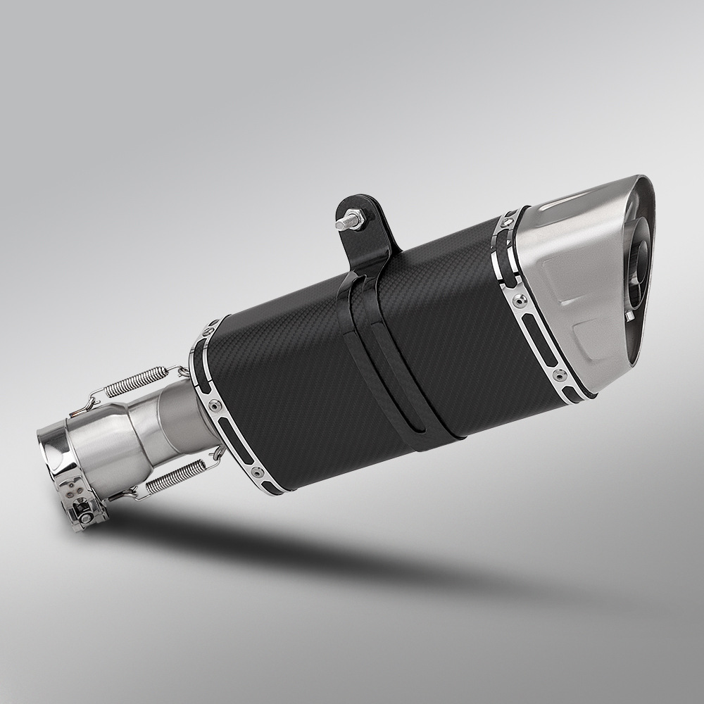 Motorcycle Exhaust Pipe Modification Zxjc Zhang Xue 500F Stainless Steel Mid-Section and Tail-Section Silencer Non-Destructive Installation