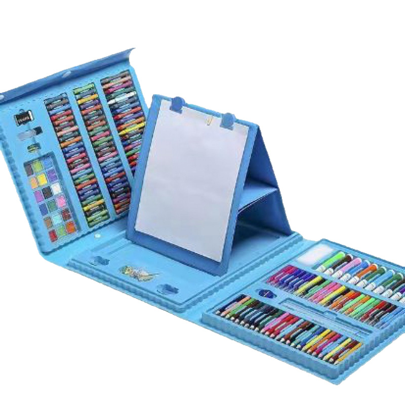 208 pinceles juegos de crayones de color para niños herramientas de arte de plomo de color para aprender cajas de regalo de temporada escolar para estudiantes
