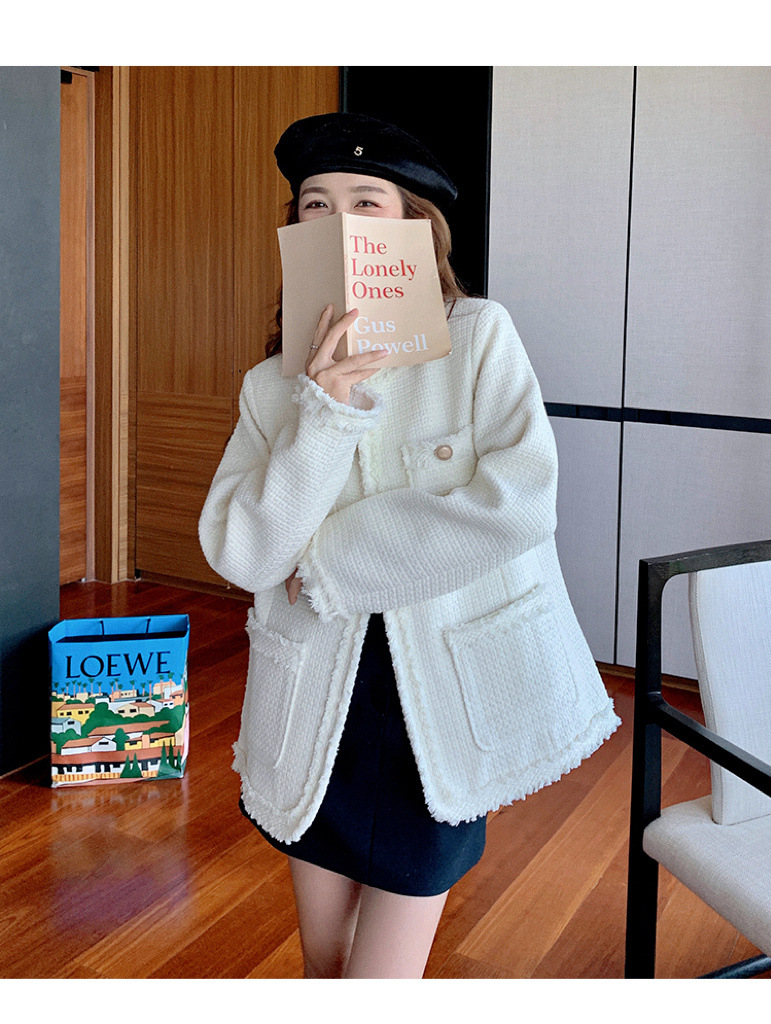 CARLA Tweed Jacket 白　サイズ2 Cropped Tweed Jacket | Cream – Another Tomorrow