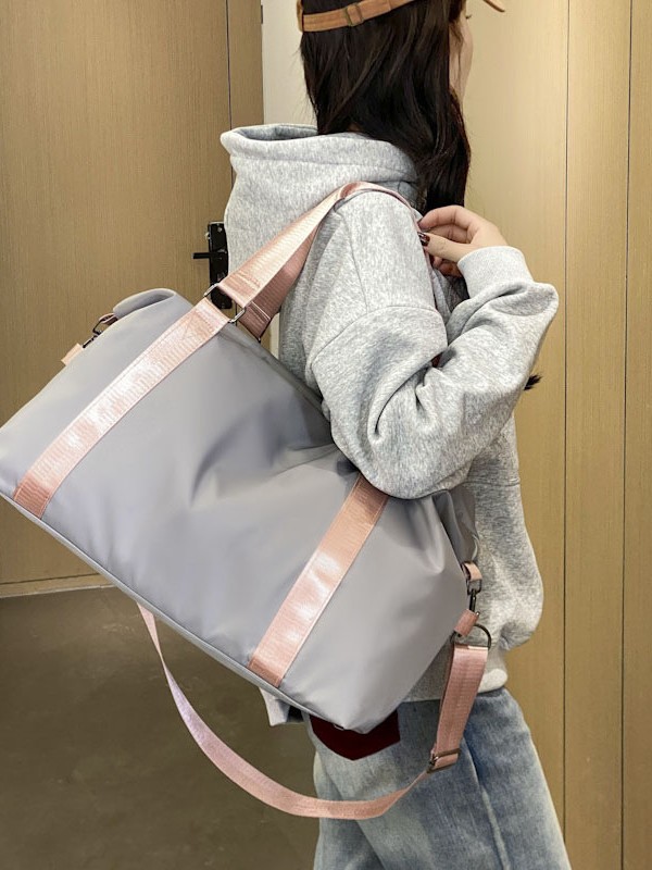 Bolsa deportiva de separación húmeda y seca, bolsa de fitness, bolsa de viaje portátil, bolsa de mensajero de hombro, bolsa de viaje de gran capacidad impermeable ligera