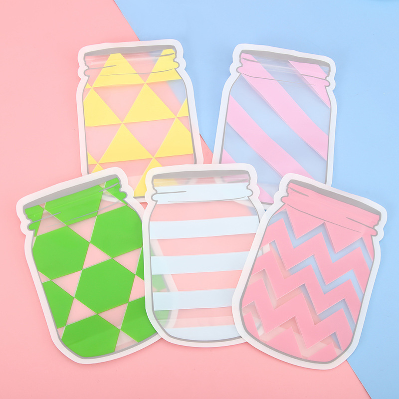 梅森瓶五色磨砂自立自封 零食糖果包装袋干果 密封食品保鲜收纳袋
