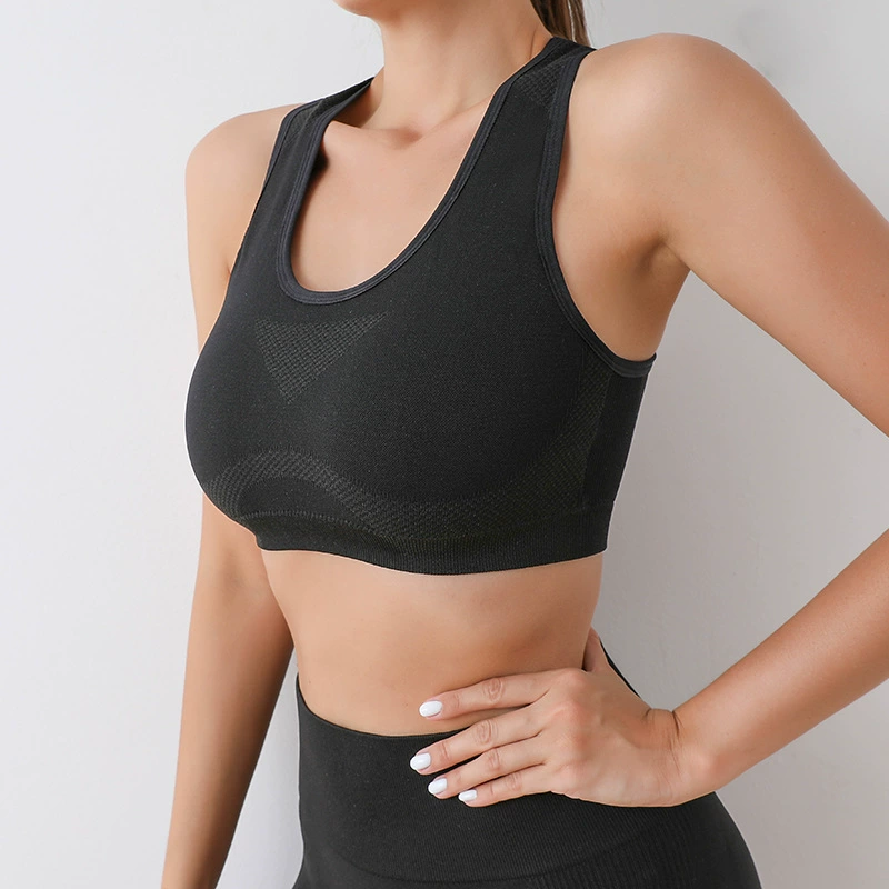 Спортивный бюстгальтер для йоги с перекрестными бретелями, женский, с точечной текстурой, быстросохнущий, ударопрочный, с подкладками для груди, влагоотводящий, с эффектом утягивания и коррекции фигуры, для фитнеса