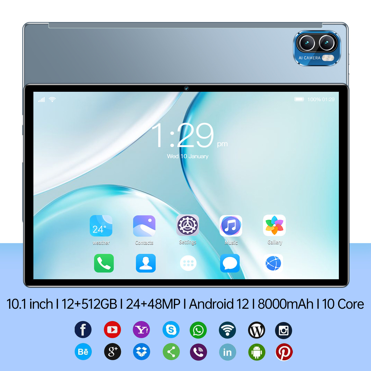 Transfronterizo nueva tableta inteligente X6pro de 10,1 pulgadas llamada de pantalla completa Wish camarones comercio exterior OZON