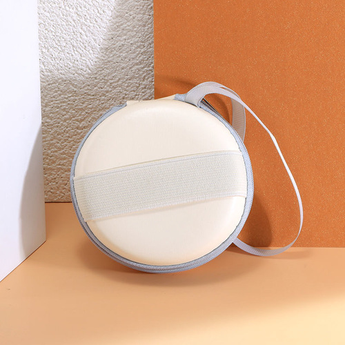 Folding sunglasses case, round glasses case storage box, zipper bag, portable bag leather box