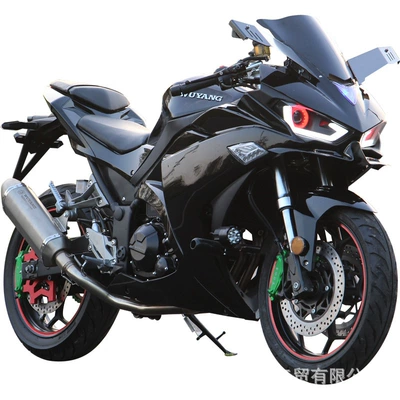 Factory Outlet Motorcycle Big Sports Car National Four EFI V6 Ninja Adult Two-wheeled Motorcycle Race (Elektrikli motosikletlər) - black-r3-200cc-single-cylinder-air-cooled-engine-gps-positioning-mobile-phone-bracket-licensing-procedures