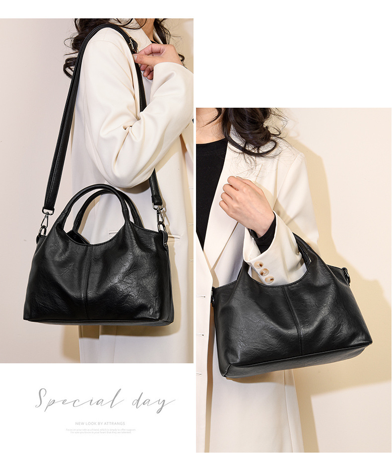 Bag 2024 new middle-aged mother bag handbag texture soft surface commuter messenger bag women's handbag_voghion.com