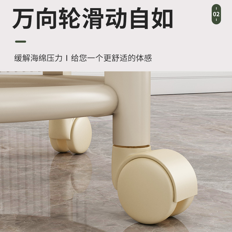 亚克力小凳子静音带万向轮儿童学步凳网红小椅子滑轮矮凳美缝地凳|undefined