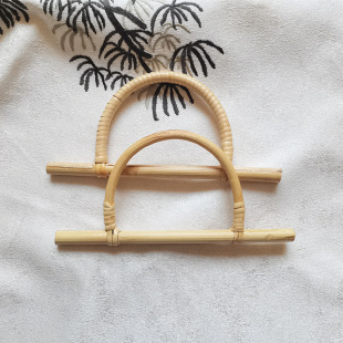Hakka craft factory direct wholesale rattan woven luggage handle accessories decorative crafts