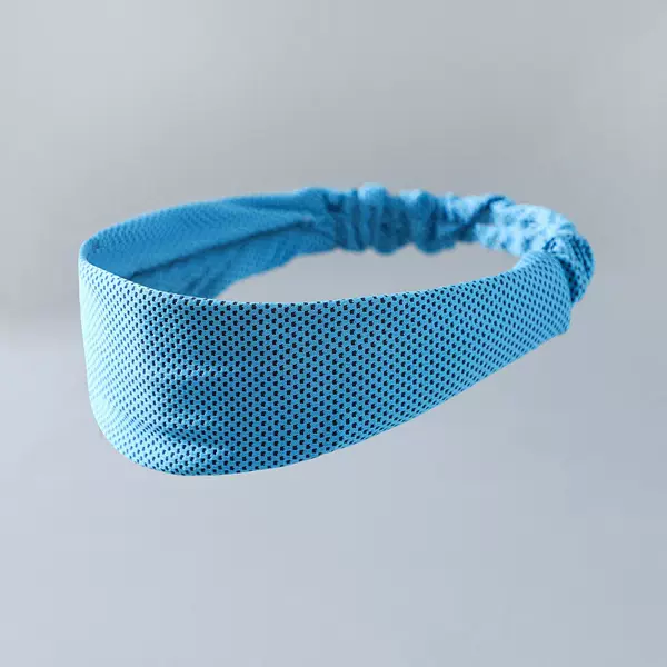 Sports Cold Feeling Hair Band Headband Sweat Absorbing Breathable Men's and Women's Running Fitness Basketball Badminton Hair Band Antiperspirant Headscarf