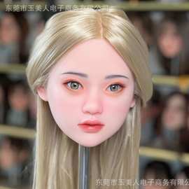 甜心少女款实体娃娃单头头雕可口可插入硅胶植发脸型可选妆容