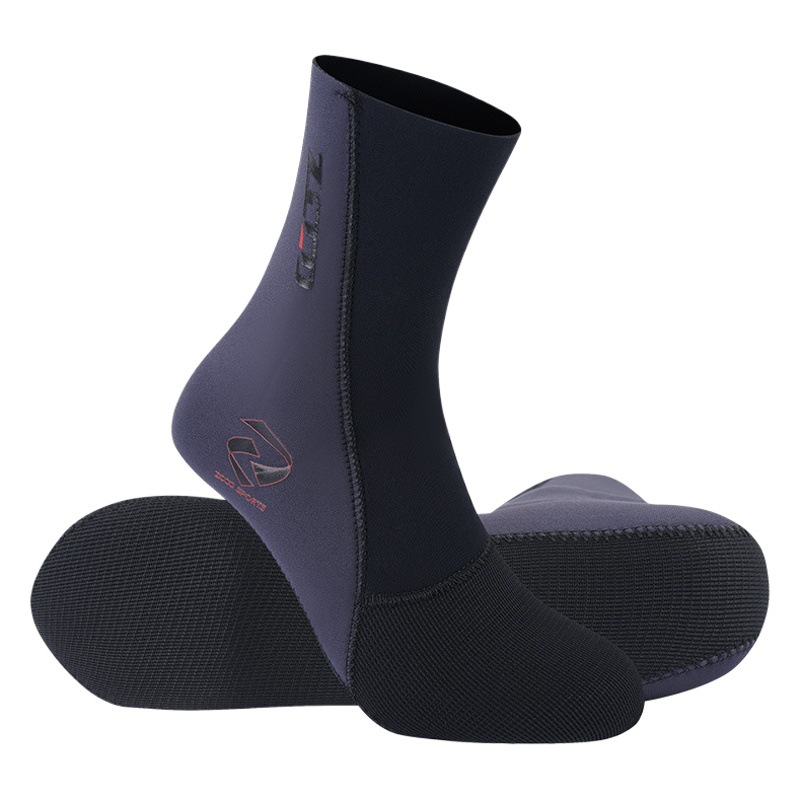 ZCCO in stock mm diving socks men's swimming warm deep diving snorkeling socks women's long non-slip wear-resistant beach socks