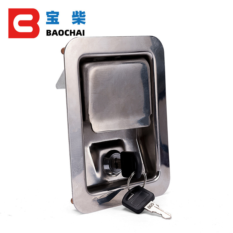 Generator set chassis anti-theft door lock cabinet lock industrial equipment mechanical door lock 304 stainless steel flat box lock