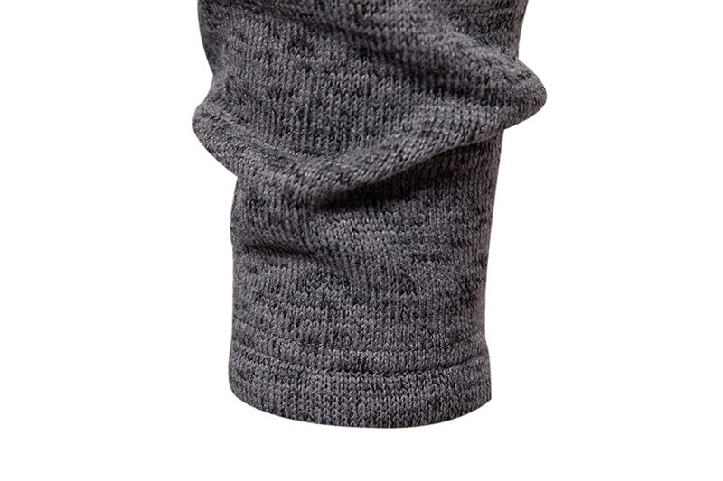 Pull tricoté de style américain pour homme, nouvelle collection automne et hiver, couleur unie, col montant_voghion.com