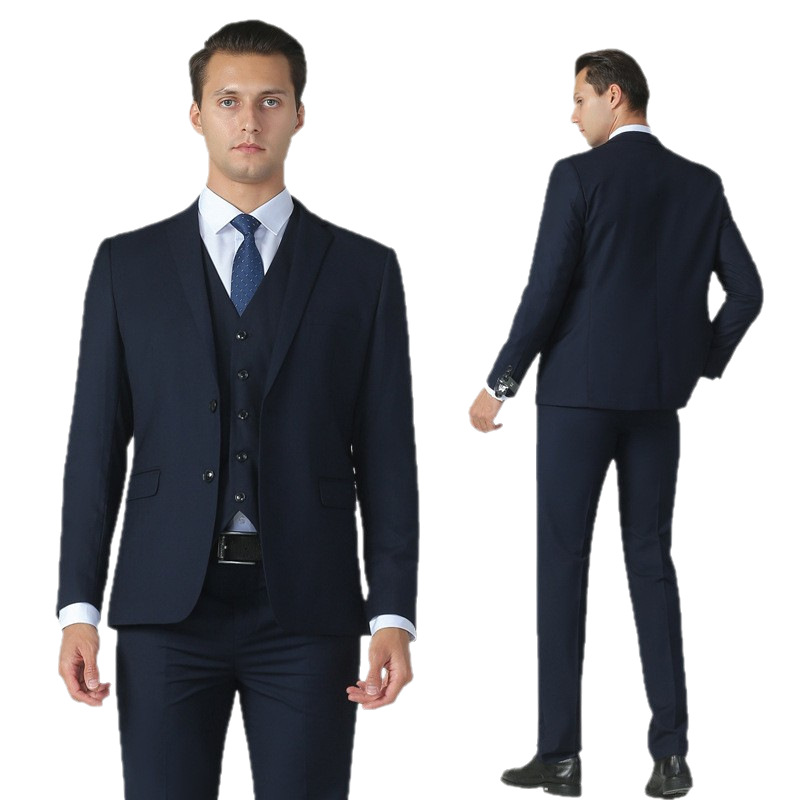 Men's Business Casual Suit Set, Complete Set for College Students, Groomsmen, Professional Attire, Men's Suit Set