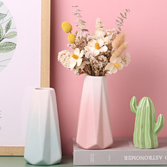 歐式陶瓷花瓶組合ins風創意白色素燒工藝品家居裝飾擺件水培花瓶