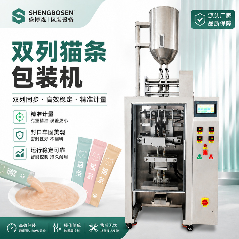 Fully Automatic Cat Food Packaging Machine, High-Speed Paste and Liquid Filling Machine, Multi-Row Packaging Equipment for Pet Food Fully Automatic Cat Food Packaging Machine, High-Speed Paste and Liquid Filling Machine, Multi-Row Packaging Equipment for Pet Food