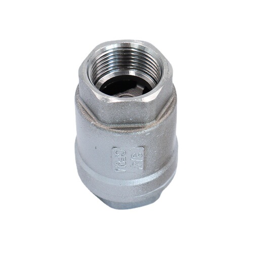 201/304 stainless steel vertical check valve H12 threaded internal thread spring check valve