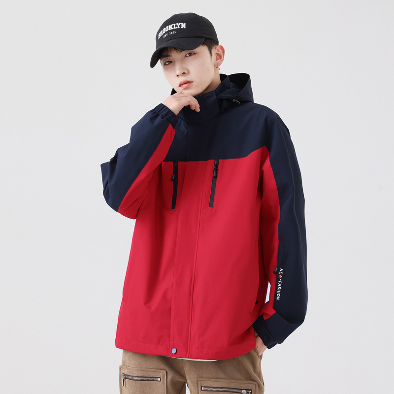 Chaqueta de estilo de caída para hombres y mujeres de otoño de una sola capa delgada chaqueta windbreaker al aire libre caminata ropa de montaña pareja chaqueta deportiva