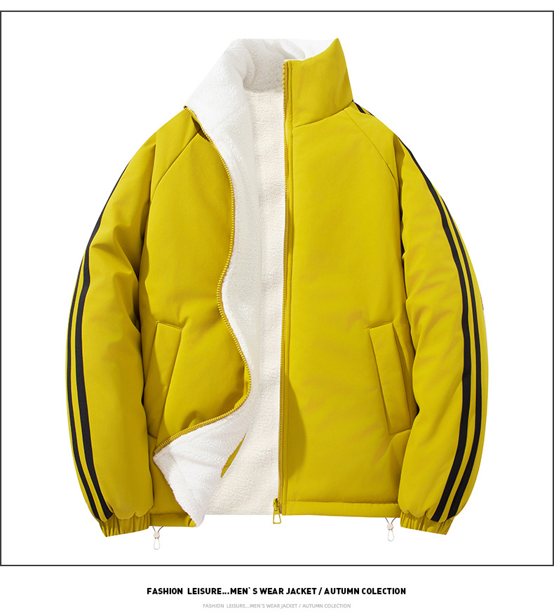 Double-sided Lambswool Padded Jacket For Men And Women Warm Coat_voghion.com