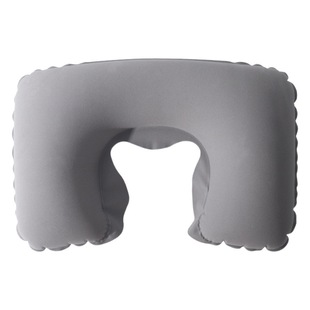 Inflatable U-shaped pillow pvc flocking inflatable U-shaped pillow cervical pillow aviation pillow outdoor aircraft pillow travel inflatable pillow