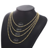 Fashionable golden silver chain, universal necklace, Amazon, simple and elegant design
