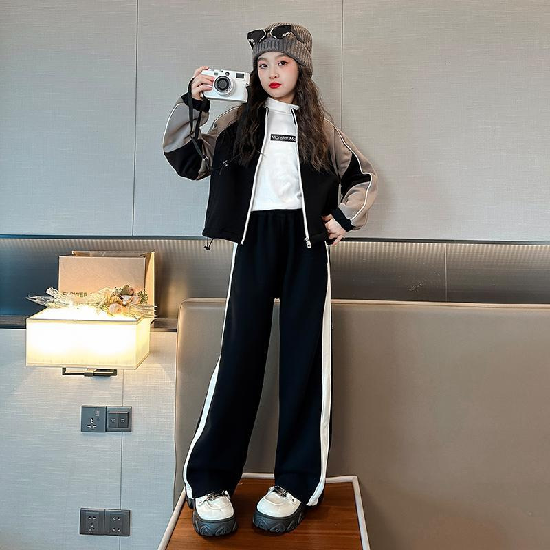 Sportanzug Für Mädchen Mit Modischer Jacke Und Bequemer Hose_voghion.com