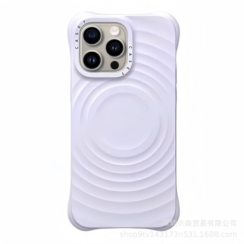 マグセーフ磁気波吸収液体シリカゲル適用iPhone16携帯ケース純色リンゴ15pro保護カバー|undefined
