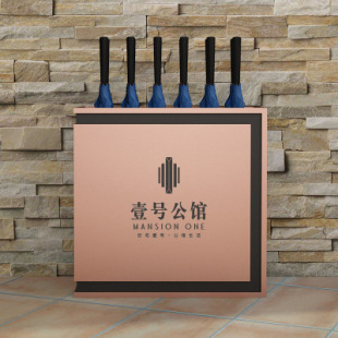 Umbrella Rack Commercial Sales Department High-end Umbrella Rack Hotel Lobby Welcome Department Stainless Steel Creative Umbrella Rack