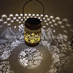 ハミンバード彫刻ソーラーホースランプクロスボーダーアマゾンソース工場屋外中庭芝生ランタン装飾