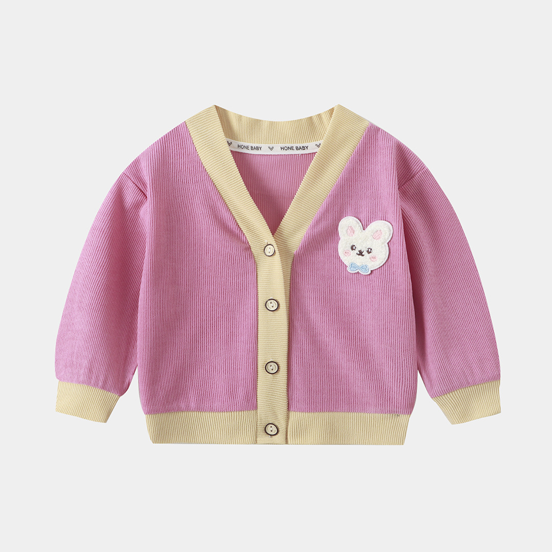 Comercio exterior transfronterizo chaqueta de punto para niños primavera y otoño camisa coreana cardigan chaqueta de moda infantil