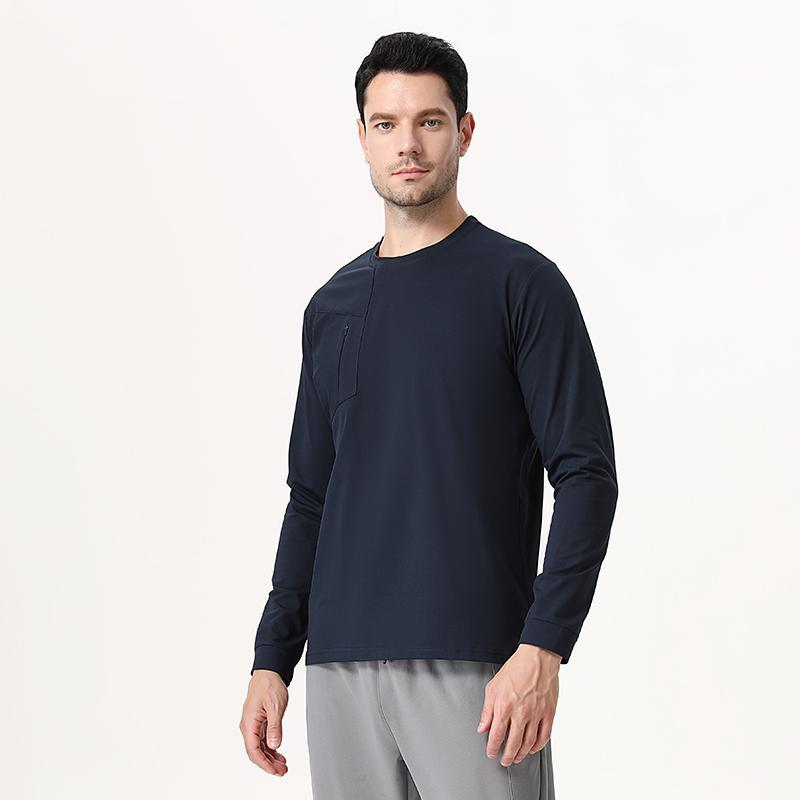 Suéter de manga larga de Dijia, primavera, otoño e invierno, correr al aire libre, ropa de secado rápido, camiseta deportiva de pájaro para hombre, ropa de fitness, transpirable, transfronteriza