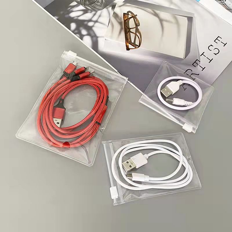 pvc透明拉链袋自封袋定 制软胶塑料袋首饰饰品收纳包装袋厂家直销