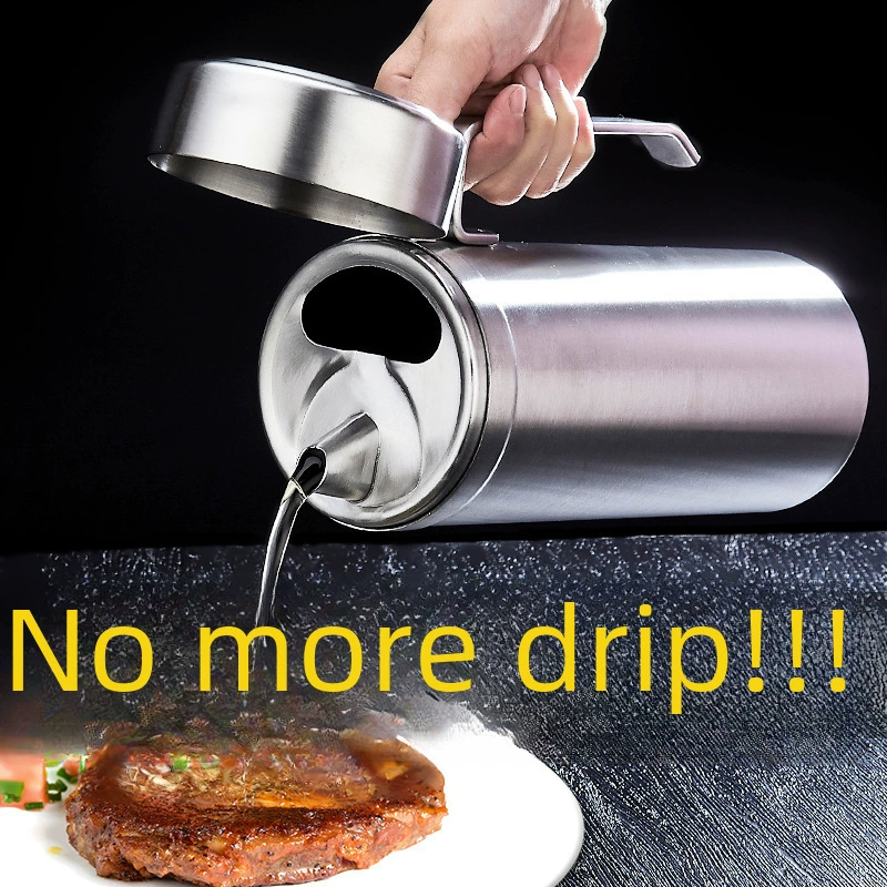 Big capacious oil dispenser stainless steel, 1000 ml, (Cross-border trading)
