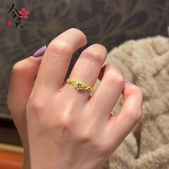 小红书爆款时尚轻奢浪漫紫色锆石星芒戒指女款小众气质设计感手饰