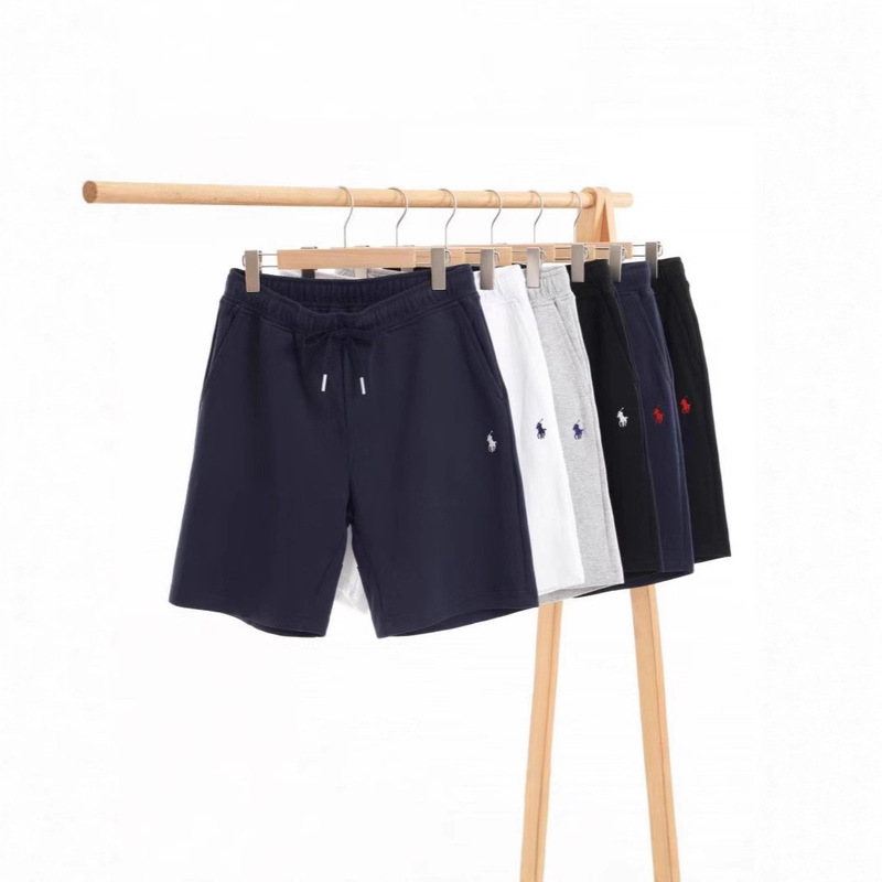 Cross-Border Wholesale Rl Pony Embroidered Shorts Unisex Summer Golf Sports Casual Beach Shorts Polo Thin Style