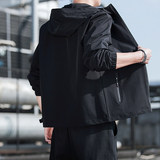 Осенняя приталенная брендовая трендовая модная куртка с капюшоном, в корейском стиле