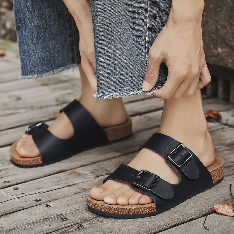 Sandalias de pareja de nuevo estilo de verano transfronterizo, zapatillas Birkenstock, zapatos de playa, moda casual, chanclas para hombres y mujeres