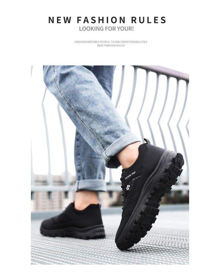 ShoeGlobe Construction Site Outdoor Middle-Aged And Elderly Sports Shoes Mountaineering Men's Wear-Resistant Waterproof Anti-Slip_voghion.com