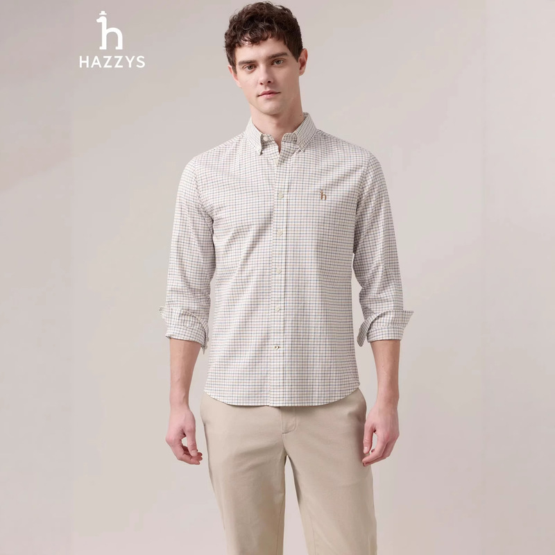 Hazzyx/Hajix 26 Spring New Men's Business Casual Plaid Shirt Wholesale Hazzyx/Hajix 26 Spring New Men's Business Casual Plaid Shirt Wholesale