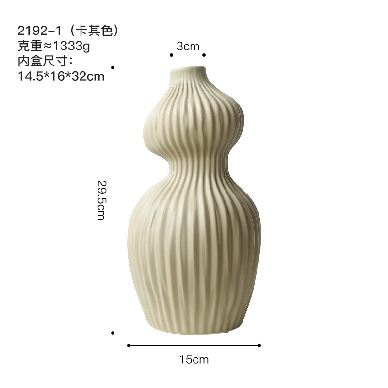 Morandi moderno vasos de cerámica estriados decoración de estudio sala de estar flor geométrica decoración de sala de alojamiento modelo