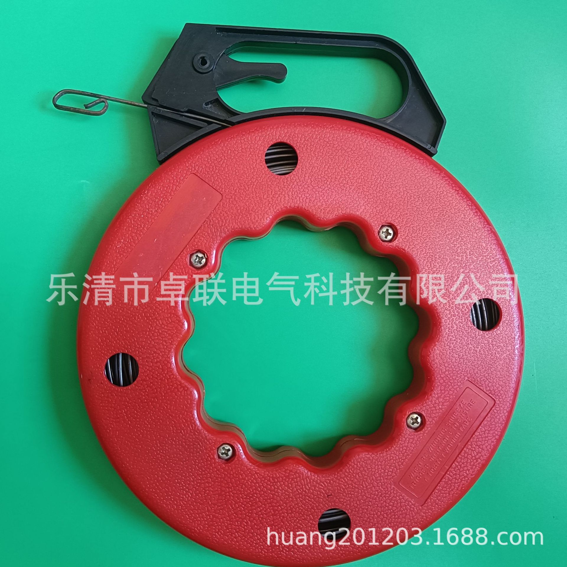 电工红色钢丝鱼形拉线器暗道管道孔电缆拉线器穿线引线器铁穿墙线