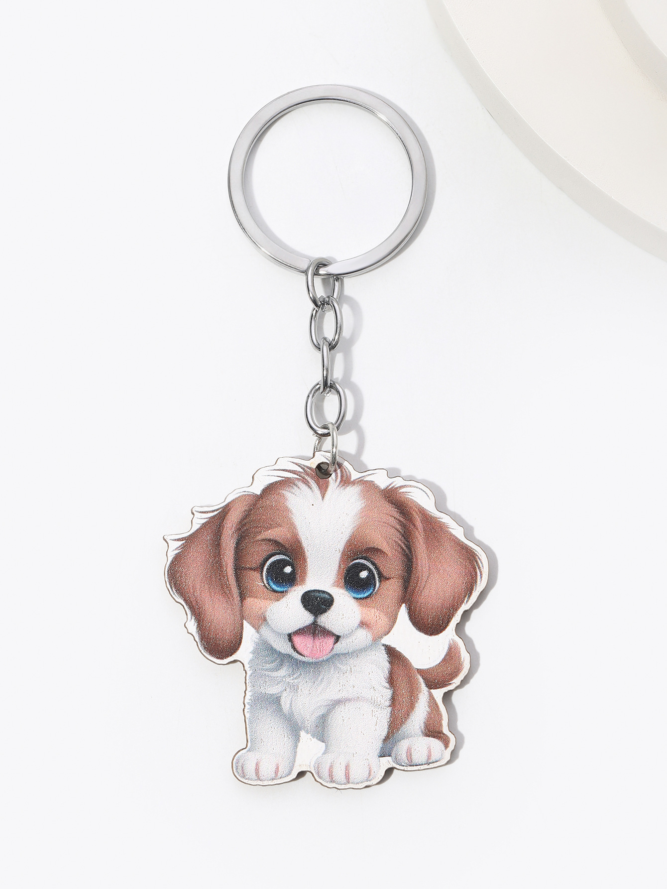 9g Weight Keychain Classification Daily Occasion Wood Material Dog Pattern Unisex Gender Cute Style Cute Dog Wood Unisex Keychain 15
