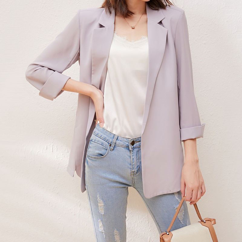 Chiffon Small Suit Jacket for Women 2025 Spring and Summer New Korean Style Loose Sun Protection Casual Thin Air-Conditioned Cardigan
